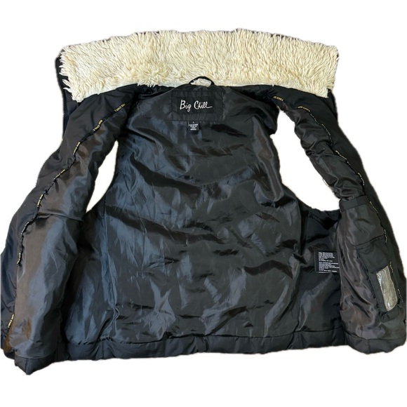 Big Chill black women’s full zip up puffer filet vest with faux fur collar - Picture 3 of 9